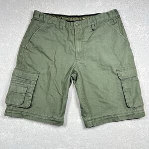 Boy Scouts Of America Cargo Short Men’s 32 Youth 20 Green Army Elastic Waist